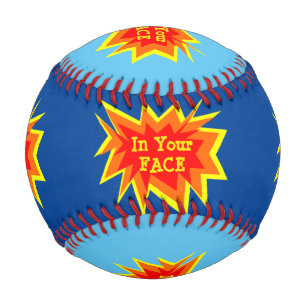 Balle De Baseball Bubble de l'action de dessin dans votre visage Sma