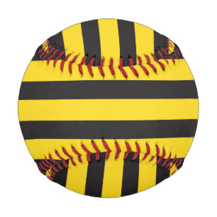 Balle De Baseball Bumblebee Noir Jaune Lignes horizontales Bumble Be