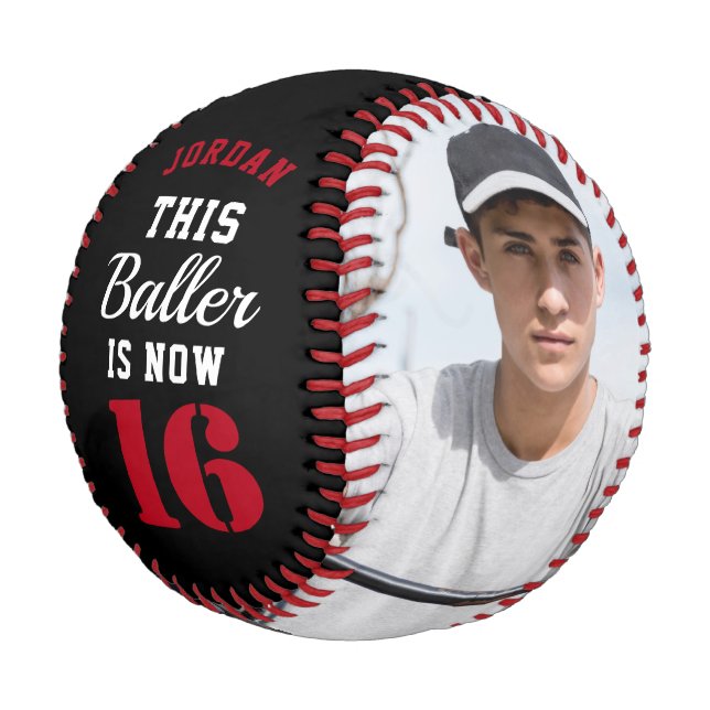 Balle De Baseball Cadeau d'anniversaire Cool personnalisé pour adole (Angle)