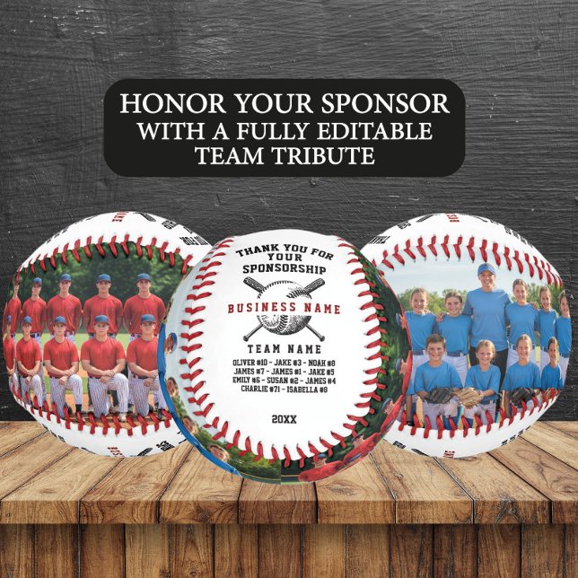 Balle De Baseball Cadeau de Merci de commanditaire personnalisé avec (Créateur téléchargé)