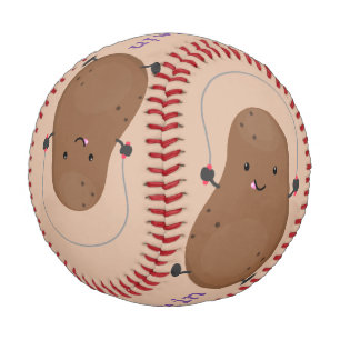 Balle De Baseball Caricature de la corde de saut de pomme de terre t