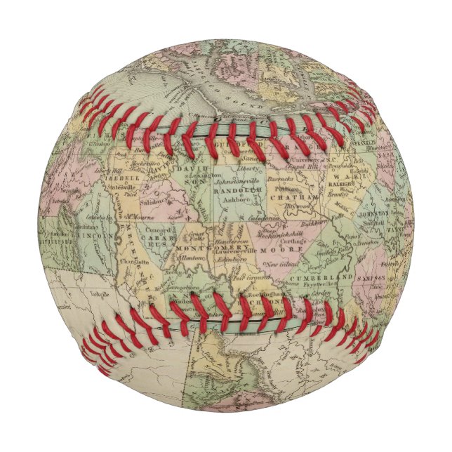 Balle De Baseball Caroline du Nord 5 (Devant)