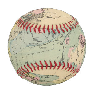 Balle De Baseball Carte géologique du Maine