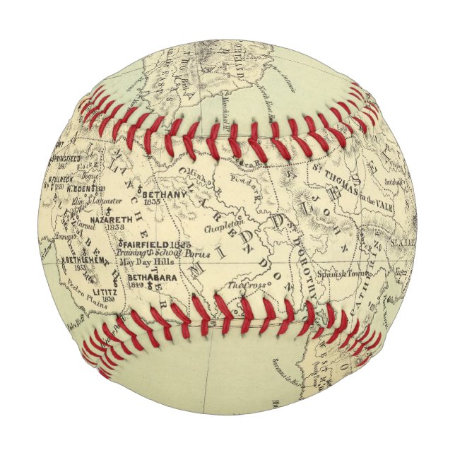 Balle De Baseball Carte Lithographiée Jamaïque (Devant)