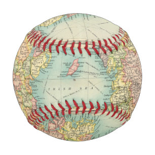 Balle De Baseball Carte politique des îles britanniques