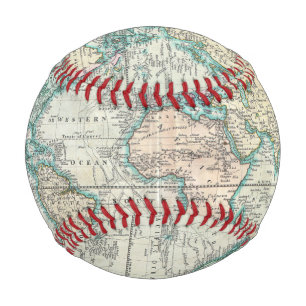 Balle De Baseball Carte vintage du monde (1801)