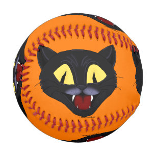 Balle De Baseball Chat noir d'Halloween