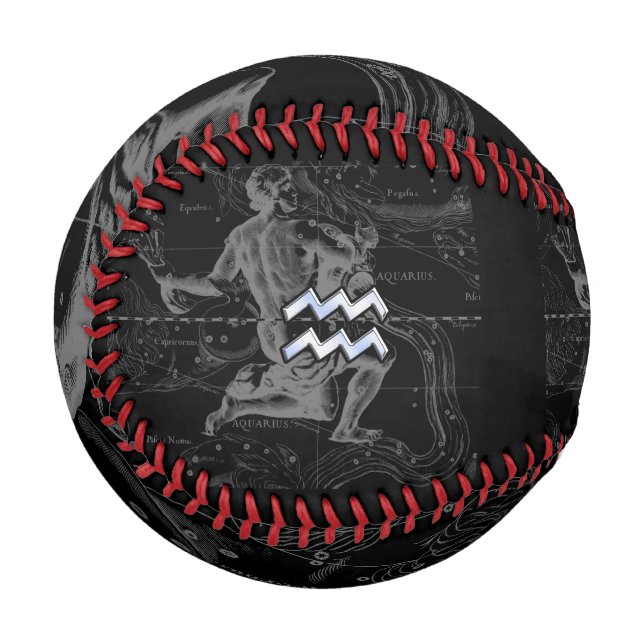 Balle De Baseball Chrome comme Aquarius Zodiac Connexion Hevelius 16 (Devant Gauche)