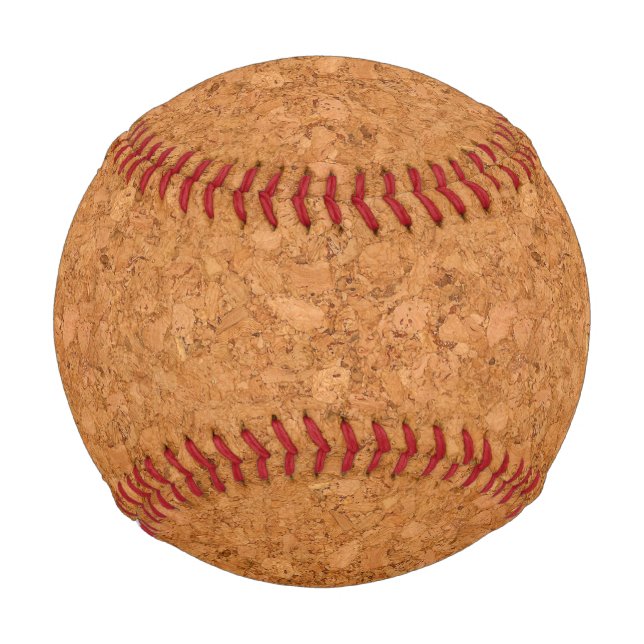 Balle De Baseball Chunky naturel Cork Wood Grain Look (Devant)