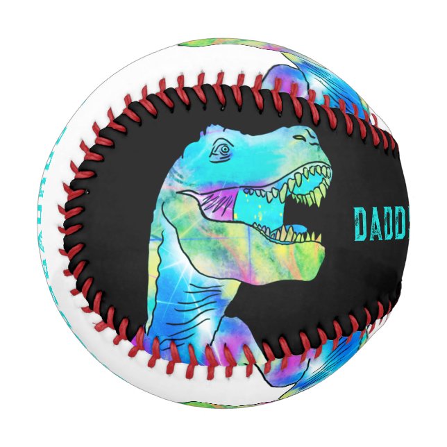 Balle De Baseball Citation Dinosaur Papa (Devant Gauche)