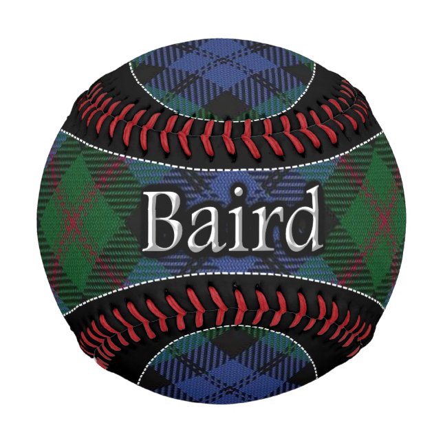 Balle De Baseball Clan Baird Scottish Dream Tartan (Devant)