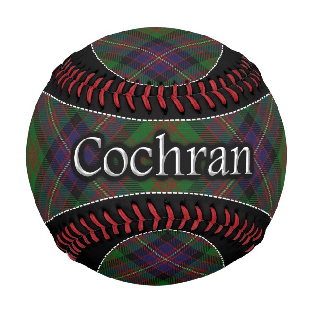 Balle De Baseball Clan Cochran Cochrane Scottish Dream Tartan (Devant)