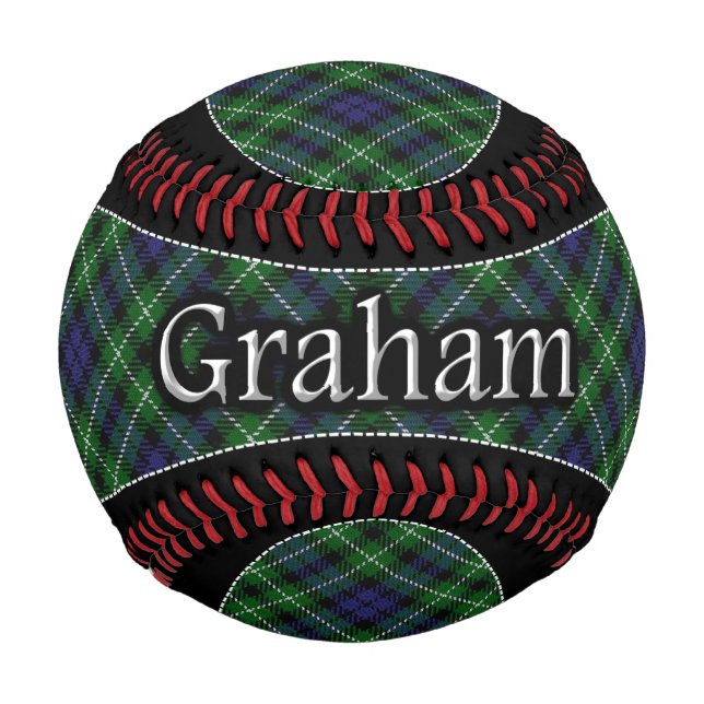 Balle De Baseball Clan Graham Scottish Dream Tartan (Devant)