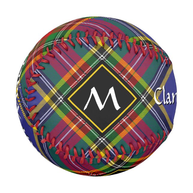 Balle De Baseball Clan MacBeth Tartan Baseball (Devant Gauche)