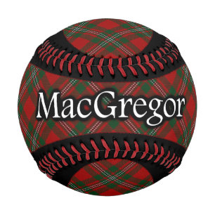 Balle De Baseball Clan MacGregor Scottish Tartan