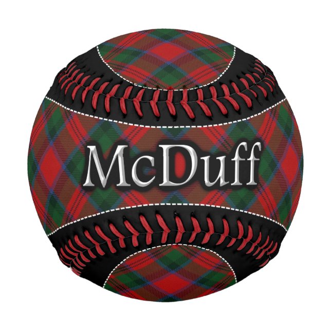 Balle De Baseball Clan McDuff MacDuff Scottish Dream Tartan (Devant)