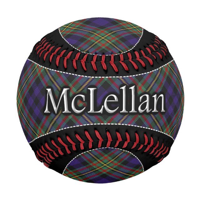 Balle De Baseball Clan McLellan MacLellan Scottish Dream Tartan (Devant)