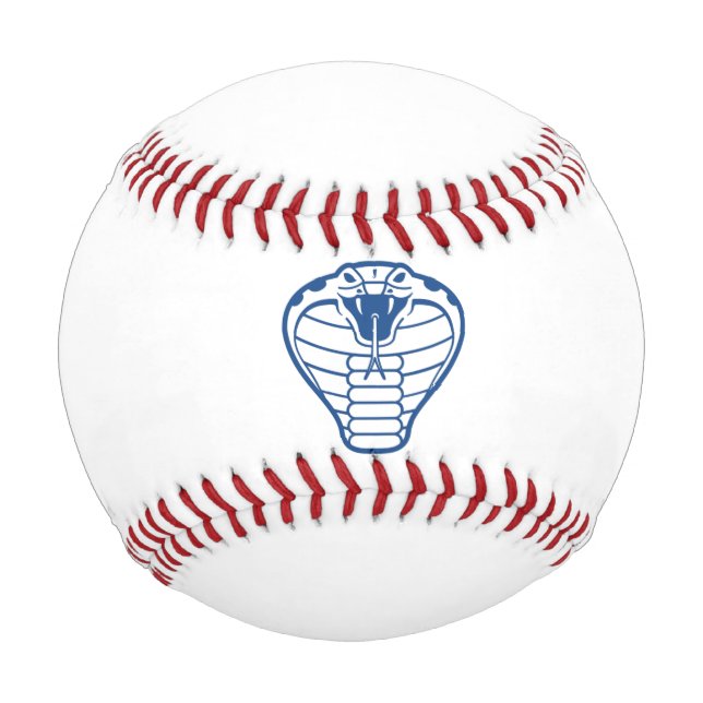 Balle De Baseball Cobra Serpent bleu Illustration Animaux Vénomous (Devant)