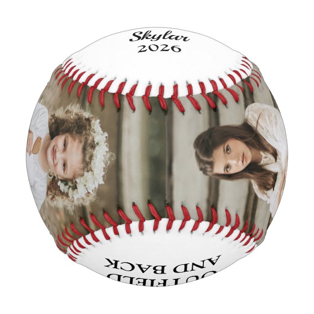 Balle De Baseball Collage photo de Fête des pères mignonne (Dos)