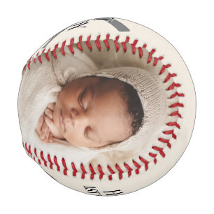 Balle De Baseball Collage photo du premier jour des pères de bébé