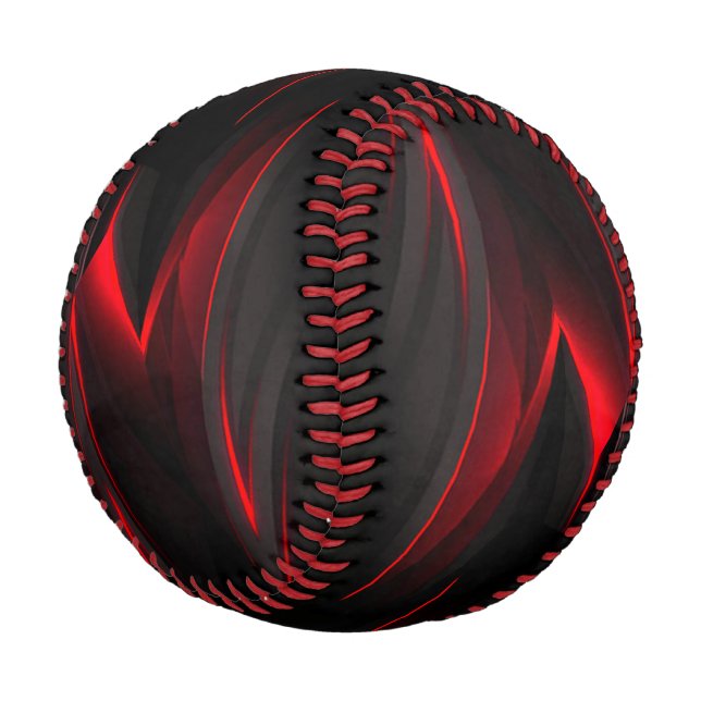 Balle De Baseball Conception abstraite rouge au point (Angle)