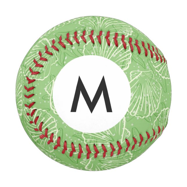 Balle De Baseball Coquillages Monogram Outline (Devant Gauche)