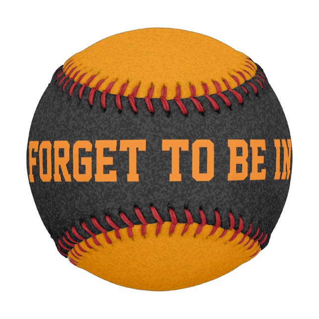 Balle De Baseball Couleur seule - orange noire + vos idées (Dos)