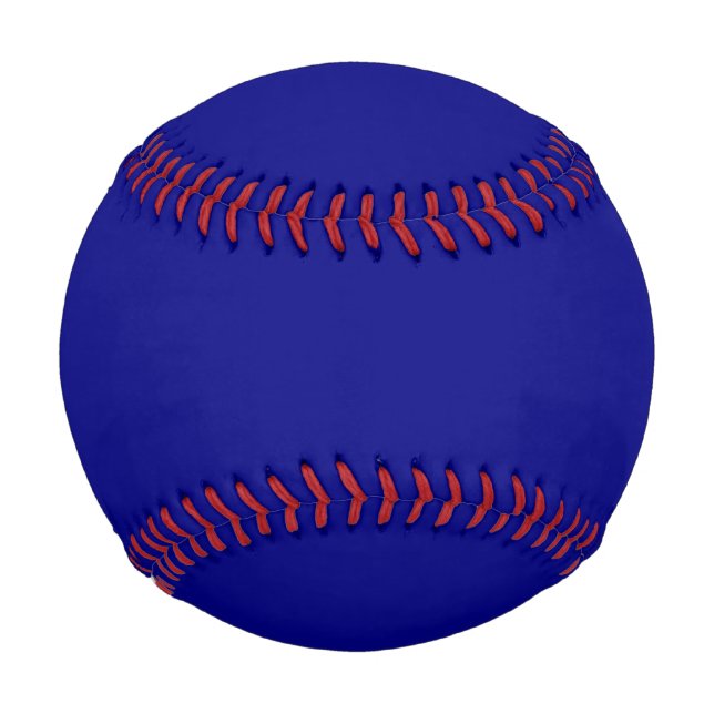 Balle De Baseball Couleur uni bleu marine (Devant)