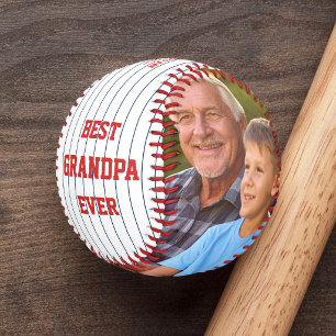 Balle De Baseball Couleurs personnalisées Meilleur Grand-Papa Photo 