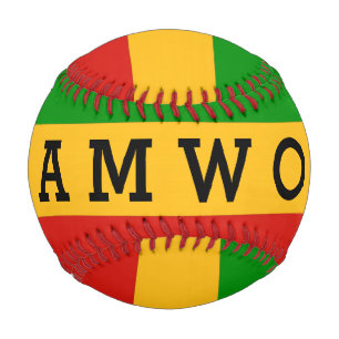 Balle De Baseball COULEURS RASTAFARI + vos idées