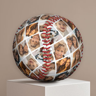 Balle De Baseball Créer un collage photo personnalisé de 8 - Forme d