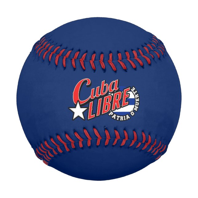 Balle De Baseball Cuba Libre Motto (Devant)