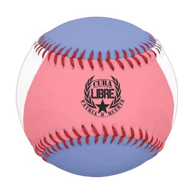 Balle De Baseball Cuba Libre Motto Laurels (Devant)