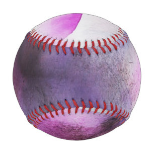 Balle De Baseball cubisme transparent violet art abstrait