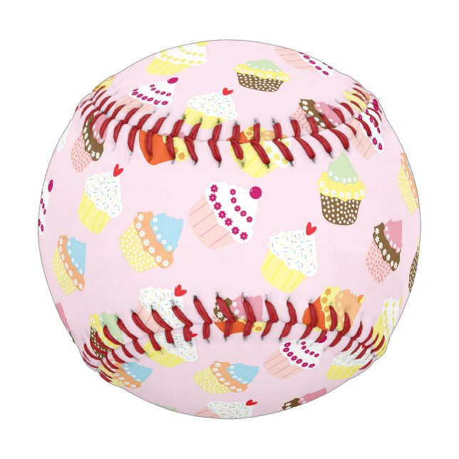 Balle De Baseball Cupcake Party (Devant)