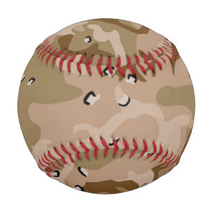 Balle De Baseball Désert Guerre du Golfe Camouflage Brown Motif Base
