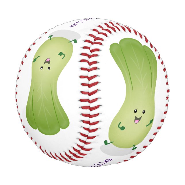Balle De Baseball dessin animé mignon de bok choy (Angle)