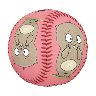 Balle De Baseball Dessin d'adorable hamster
