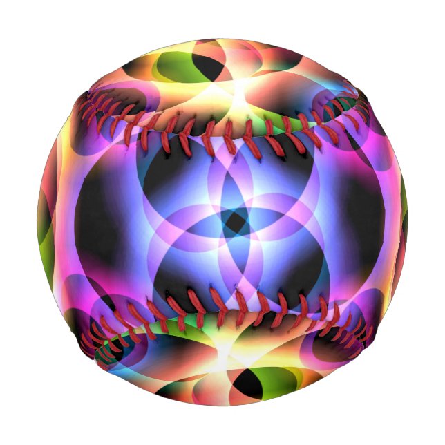 Balle De Baseball Deux bulles arc-en-ciel (Devant)