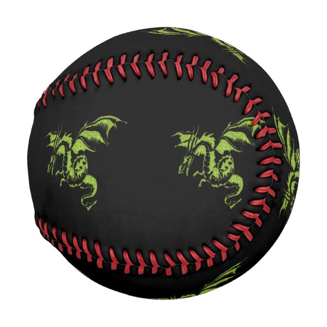 Balle De Baseball Dragon vert (Dos Gauche)
