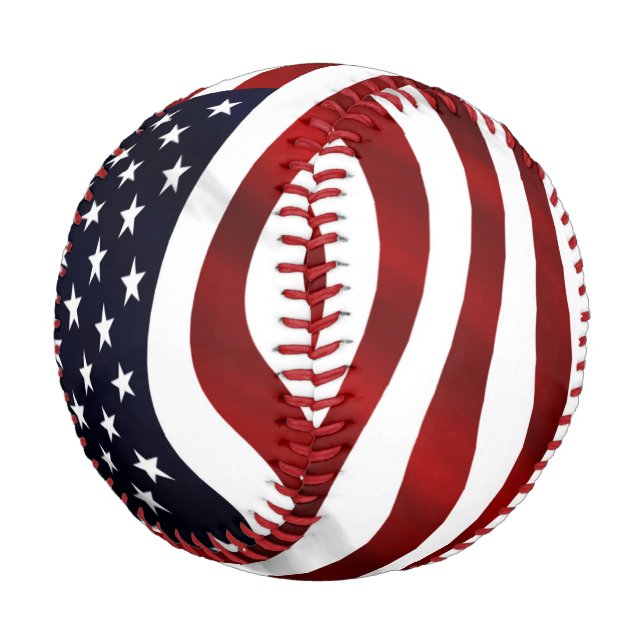 Balle De Baseball Drapeau américain (Angle)