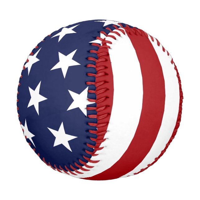 Balle De Baseball Drapeau américain 2 (Angle)