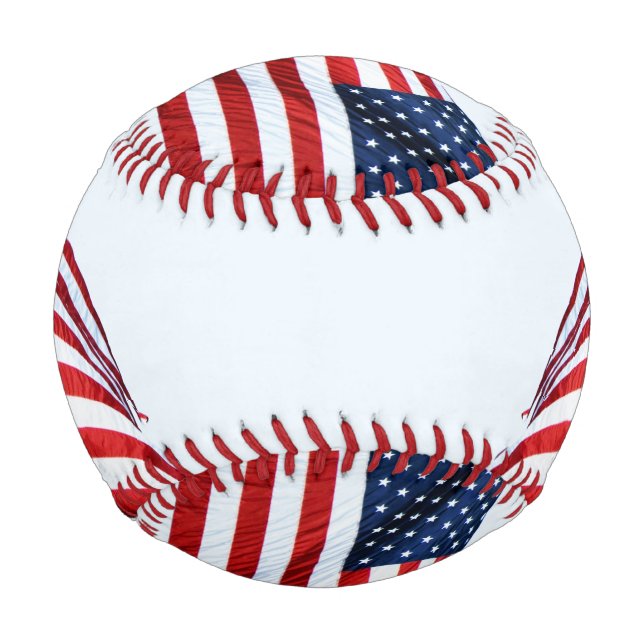 Balle De Baseball Drapeau américain 2371 (Devant)