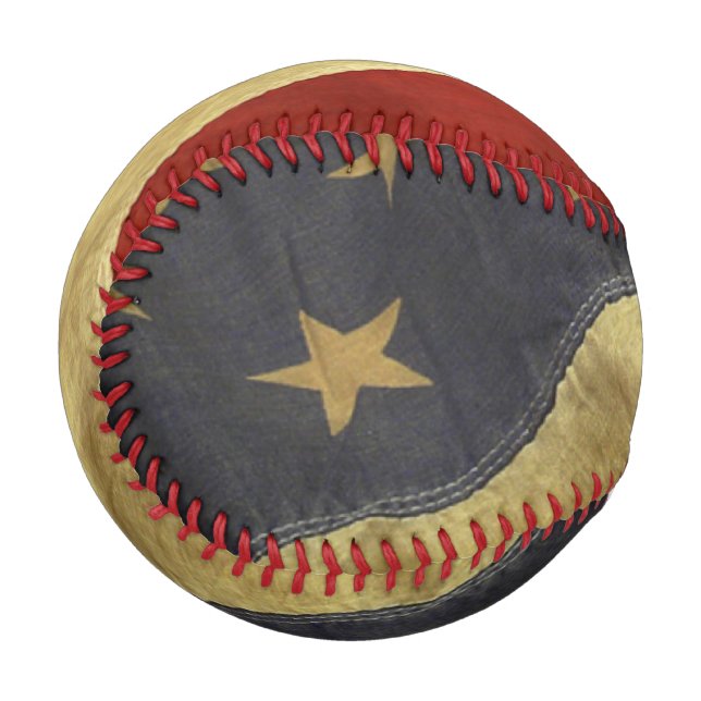 Balle De Baseball Drapeau américain en détresse (Devant Gauche)
