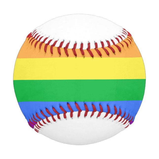 Balle De Baseball Drapeau arc-en-ciel (Devant)