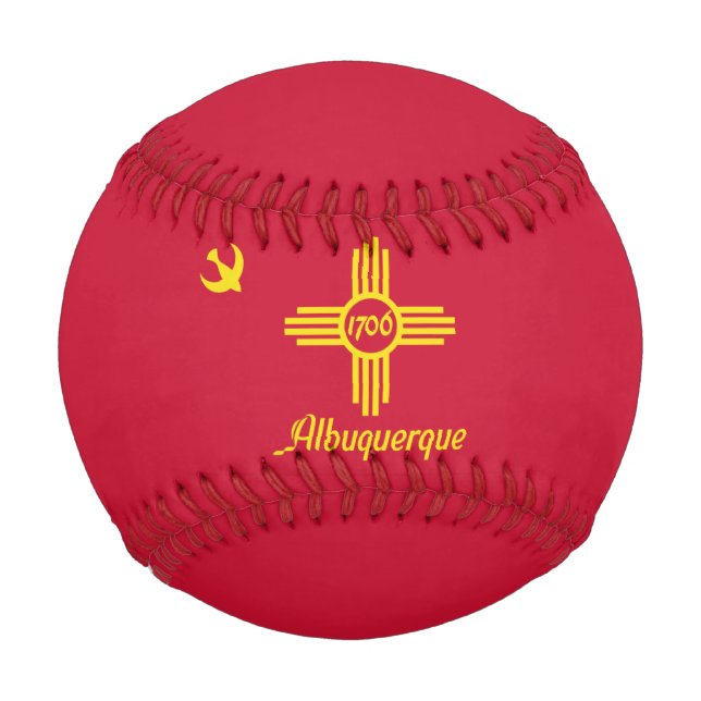 Balle De Baseball Drapeau d'Albuquerque, Nouveau-Mexique Baseball (Dos)