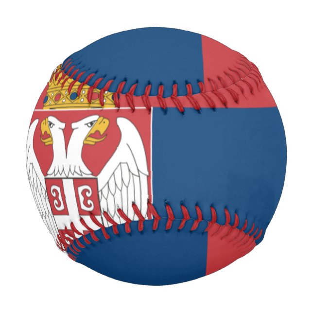 Balle De Baseball Drapeau de la Serbie Baseball (Devant)