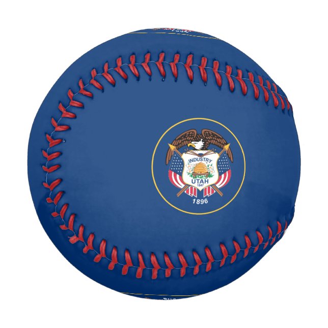 Balle De Baseball Drapeau de l'Utah (Devant Gauche)
