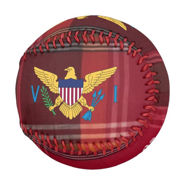 Balle De Baseball Drapeau des îles Vierges américaines St. Thomas US (Devant Droite)