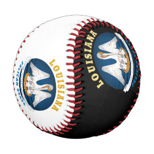 BALLE DE BASEBALL DRAPEAU D'ÉTAT LOUISIANA PELICAN